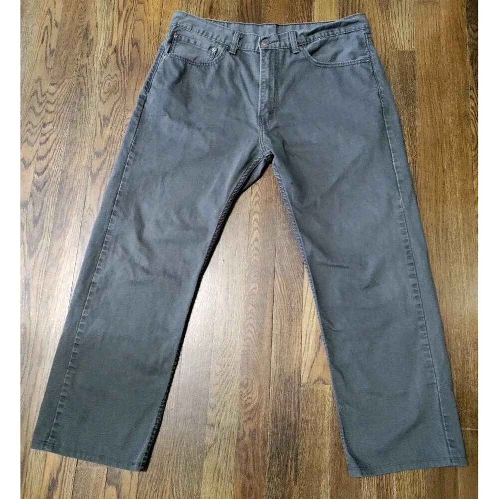 Levi's 505 Regular Fit Jeans  Men's 34x26 Straight Dark Wash Denim 100% Cotton